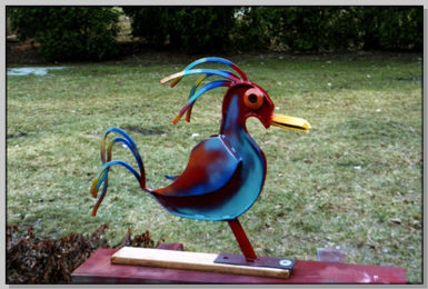 Painted Bird 27” l